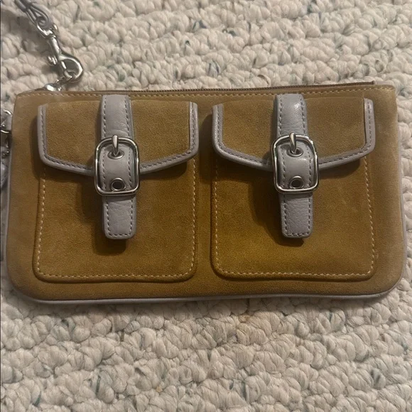 Coach Y2K Suede Wristlet - Picture 2 of 5